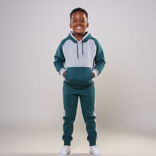 Krump Ug Bangi Kids Tracksuits(pine green-grey)