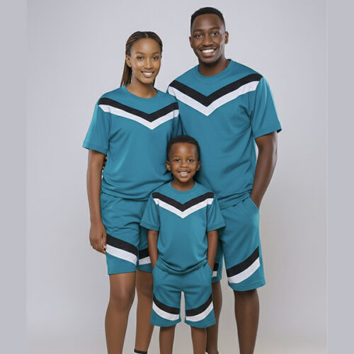 Krump Ug Family Plez T-shirt-shorts(torquise)