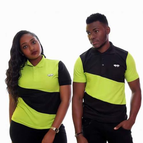 Krump Ug Wave Polo T-shirts( lime green/black)
