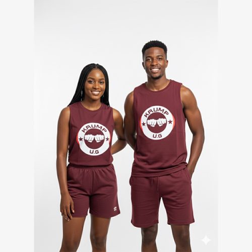 Krump Ug Couple unisex Tank Top/shorts (Maroon)