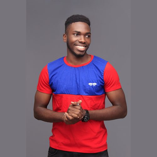 Krump Ug Men's Torquaise T-shirt(red/royal blue)