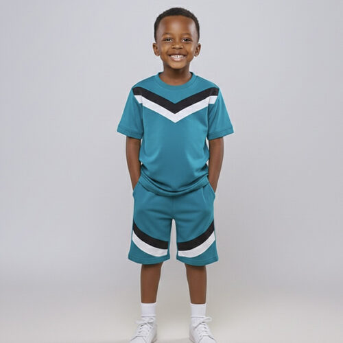 Krump Ug Kids Plez T-shirt-shorts(torquise)