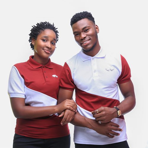 Krump Ug Wave Polo T-shirts( maroon/white)