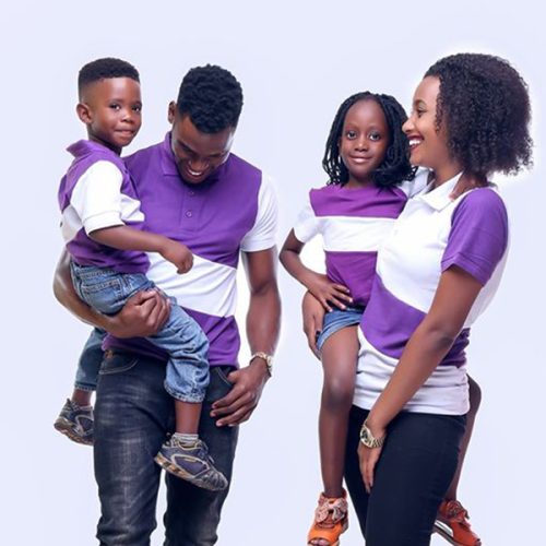 Krump Ug Family wave Polo T-shirts 4pack(purplewhite)