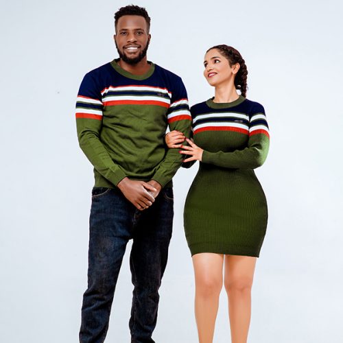 Krump Ug F3 Couple sweater dress-sweater shirt (Army green)