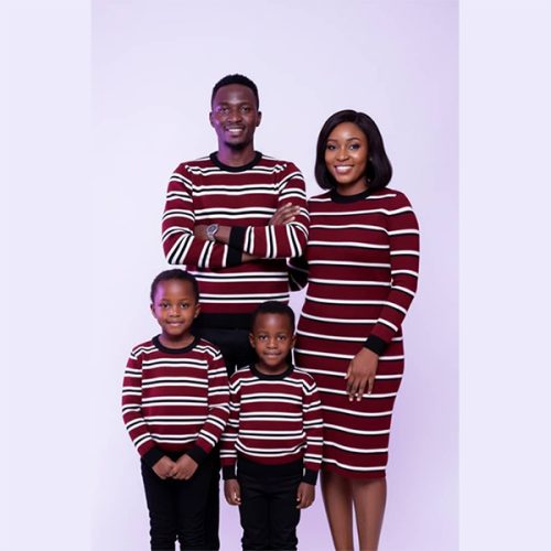 Krump Ug lats.2 stripped Sweater family 4 pack(MaroonWhite)