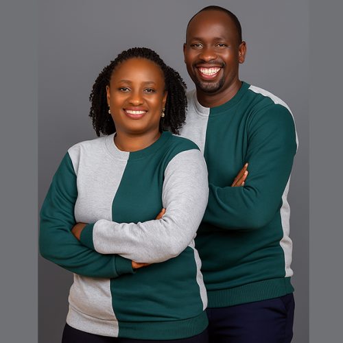 Krump Ug Couple sweatshirts(light grey-Pine green colour block)