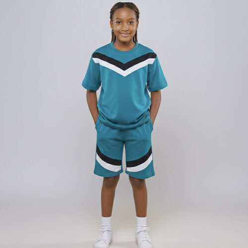 Krump Ug Kids Plez T-shirt-shorts(torquise)