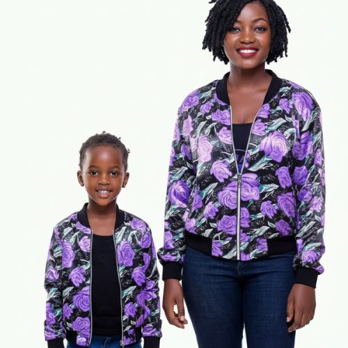 Krump Ug mother-daughter bomber floral jacket