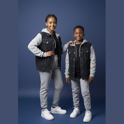 Krump Ug Kids 2pack Denim Hoodie jacket- Match sweatpants