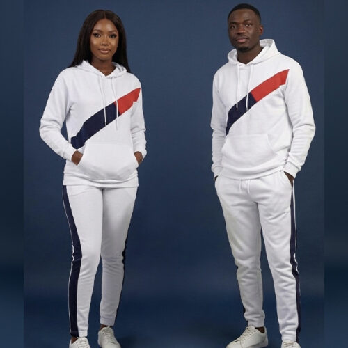 Krump Ug wenzi Couple unisex Tracksuit(white)