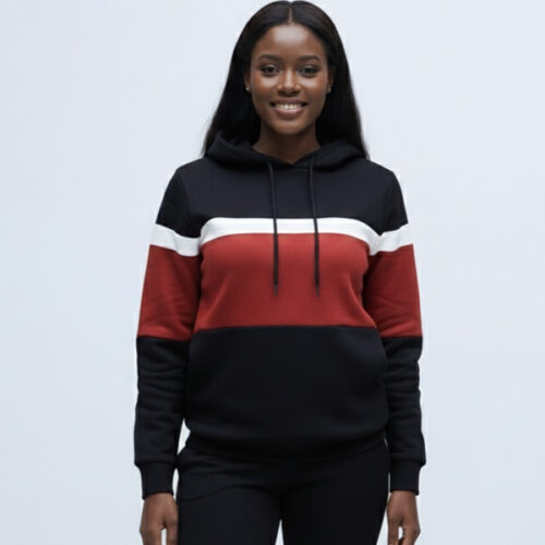 Krump Ug Colour block Hoodie(Black)