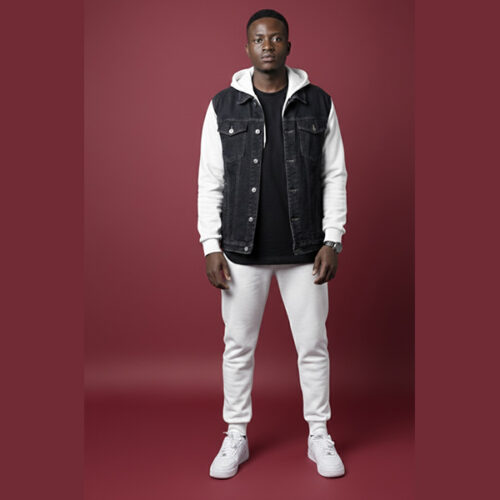 Krump Ug Denim Hoodie jacket- Match sweatpants