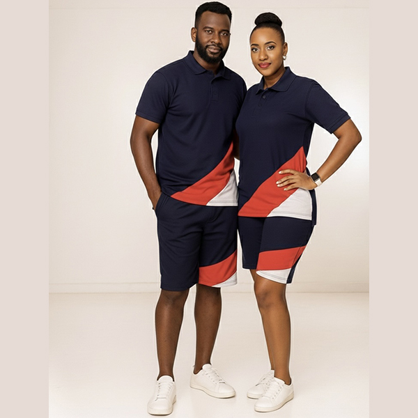 Krump Ug unisex Couple pack witz T-shirt & shorts(Navy blue)