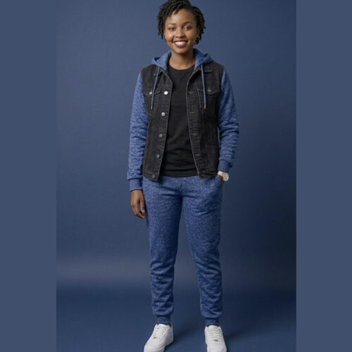 Krump Ug Denim Hoodie jacket- Match sweatpants